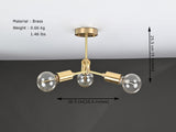 Monaco Beacon - Brass Chandelier - 6 Lights - 32196