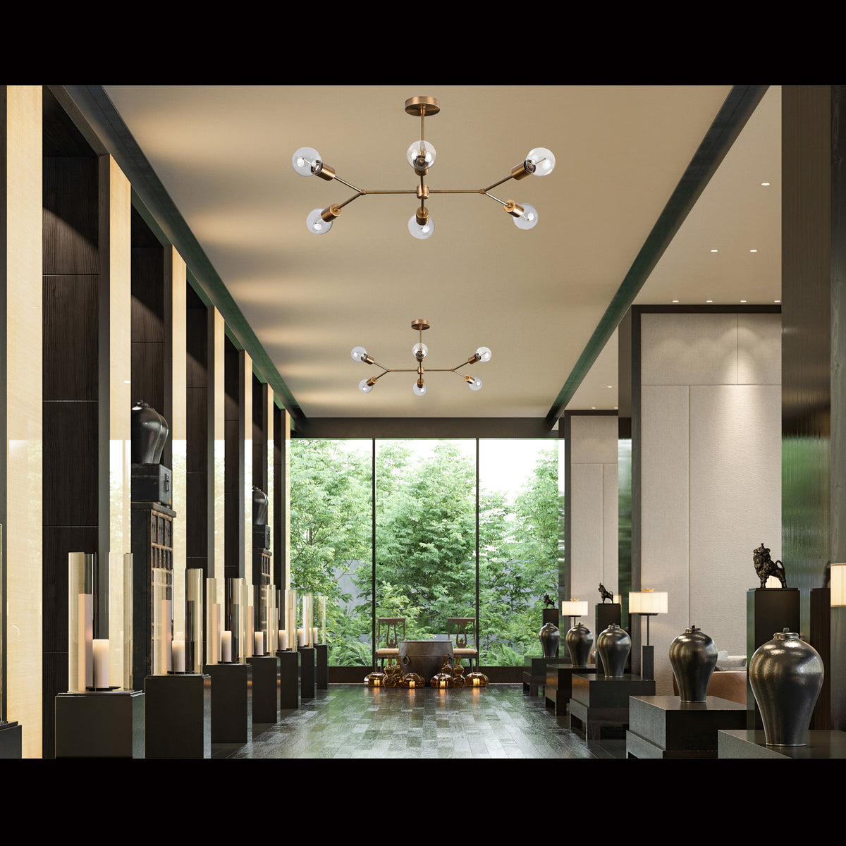 Lisbon Linea - Pendant Chandelier - 6 Lights - 32200