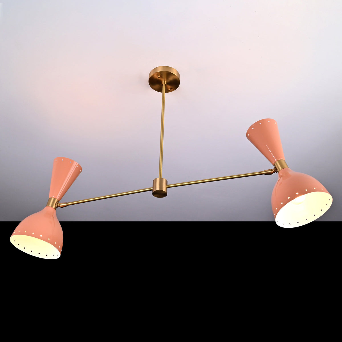 Athens Pivot - Diabolo Brass Chandelier - 4 Lights - 32217
