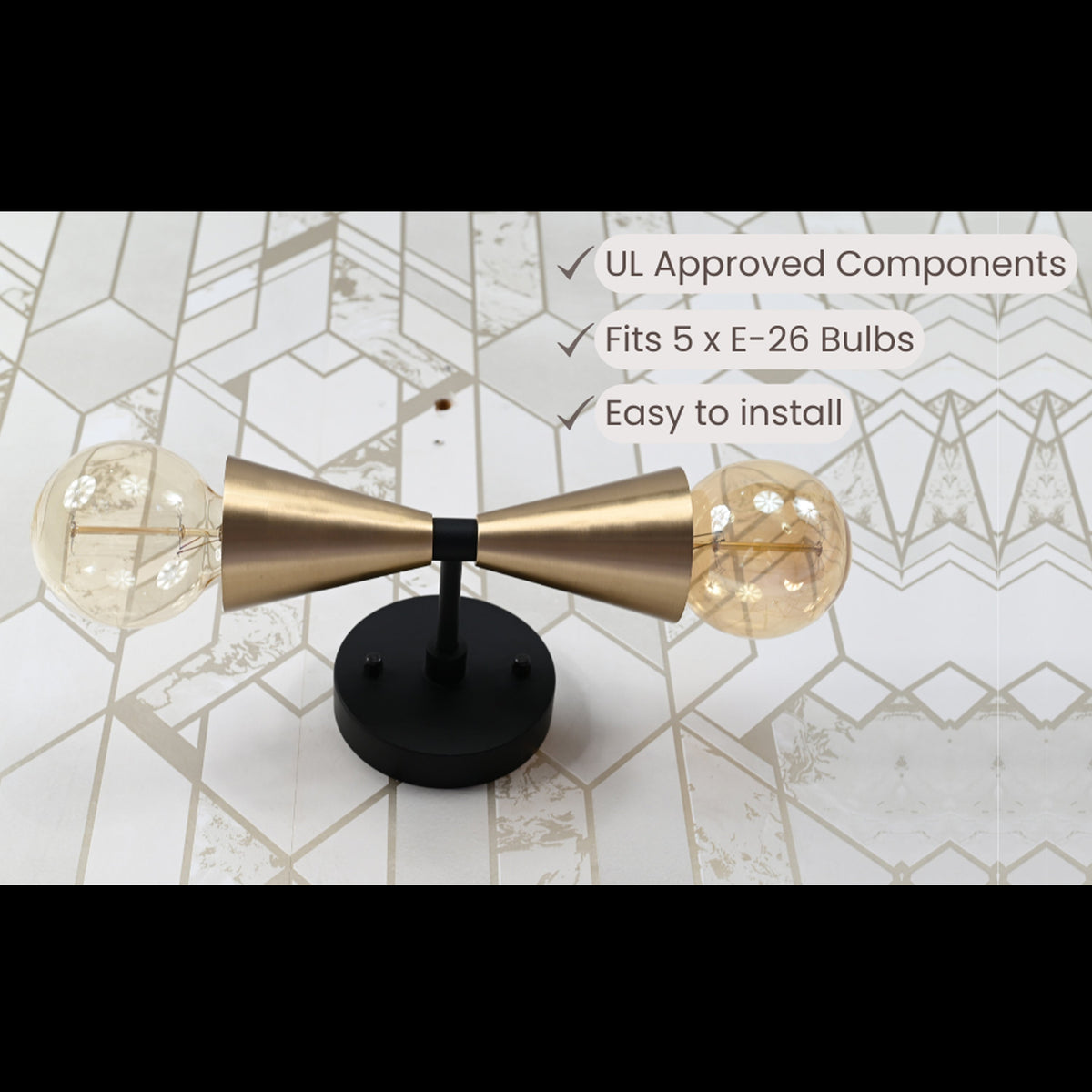 Milan Halo - Diabolo Wall Sconce - 8" - 32517