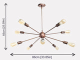 Stockholm Nova - Chandelier - 10 Lights - 32140