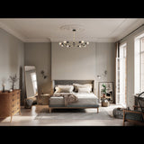 Milan Linea - Brass Chandelier - 8 Lights - 32168