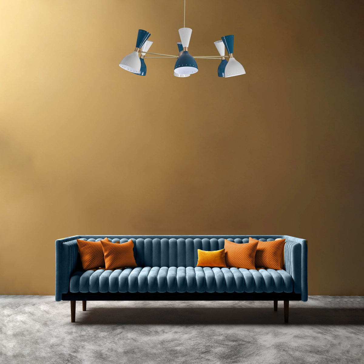 Copenhagen Pivot - Diabolo Mid-century Chandelier - 12 Lights - 32227