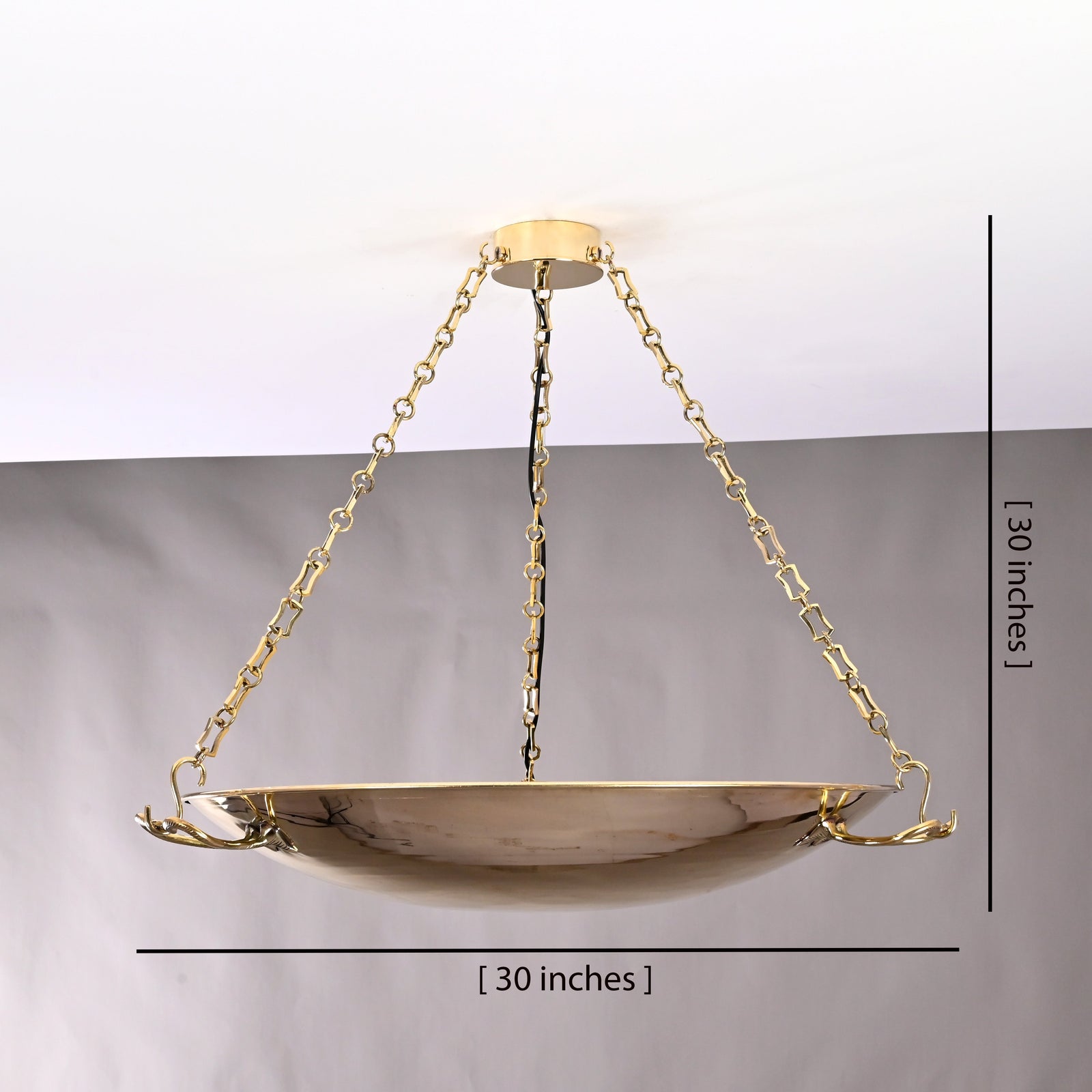 Size guide for Cairo Discus  -  Uplifting Ceiling Chandelier - 5 Lights - 32491