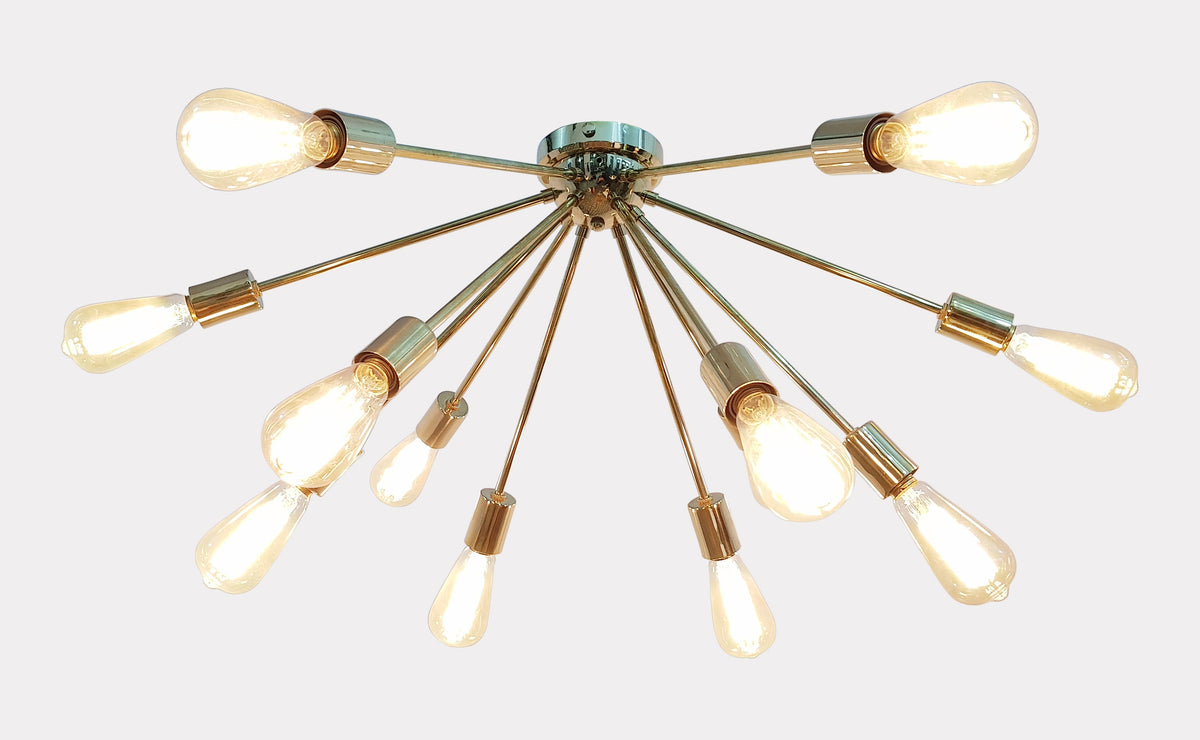 Tokyo Nova - Flush Mount Pendant Chandelier - 12 Lights - 32103