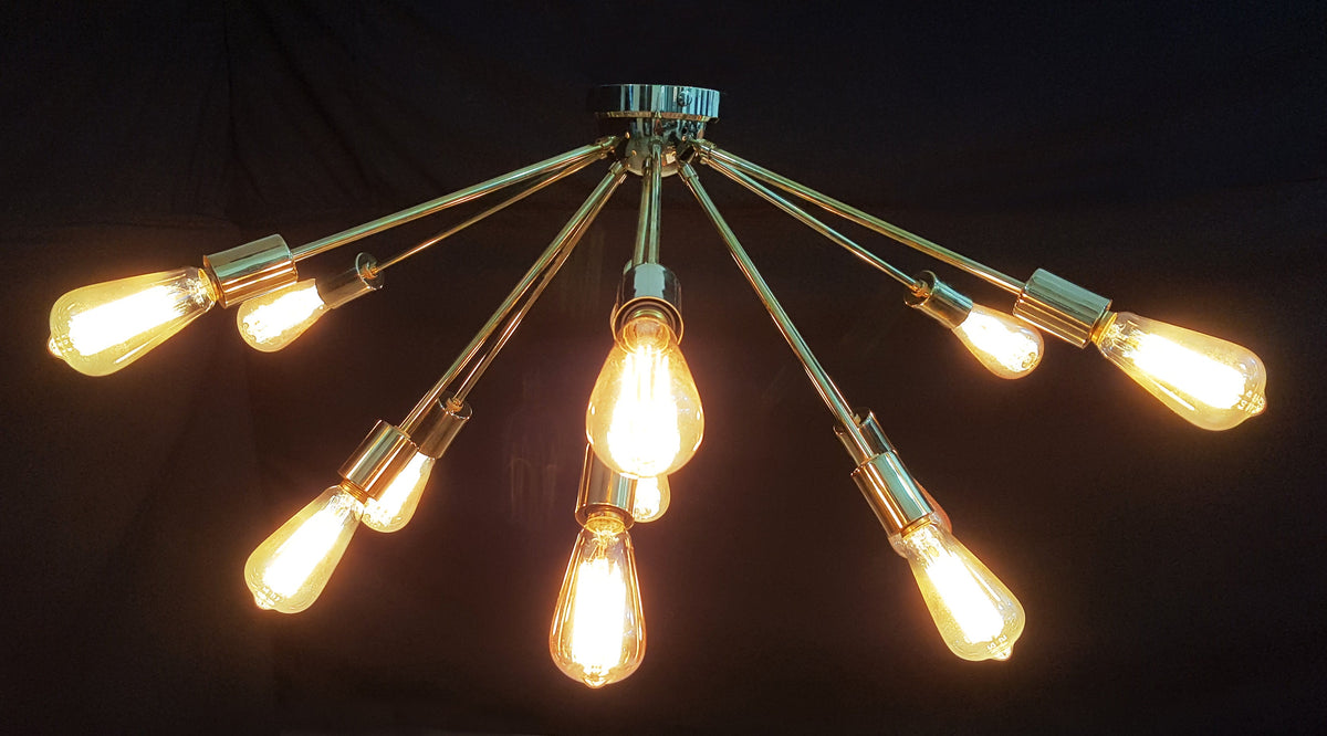 Tokyo Nova - Flush Mount Pendant Chandelier - 12 Lights - 32103