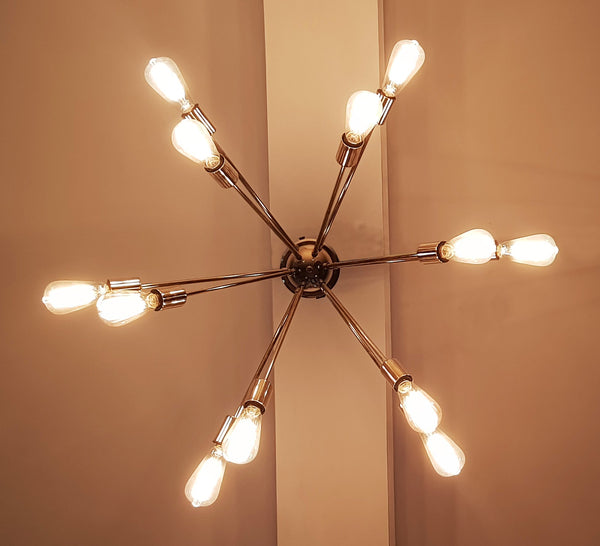 Tokyo Nova - Flush Mount Pendant Chandelier - 12 Lights - 32103
