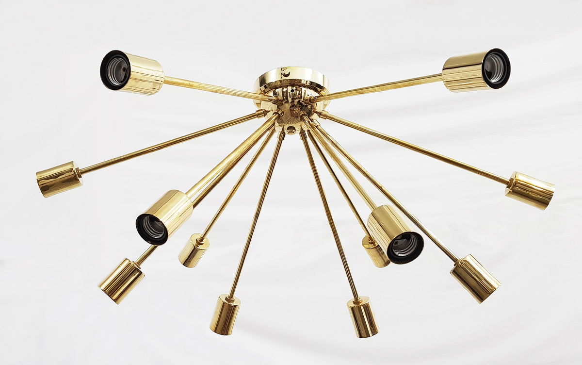 Tokyo Nova - Flush Mount Pendant Chandelier - 12 Lights - 32103