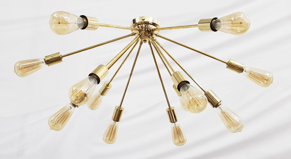 Tokyo Nova - Flush Mount Pendant Chandelier - 12 Lights - 32103