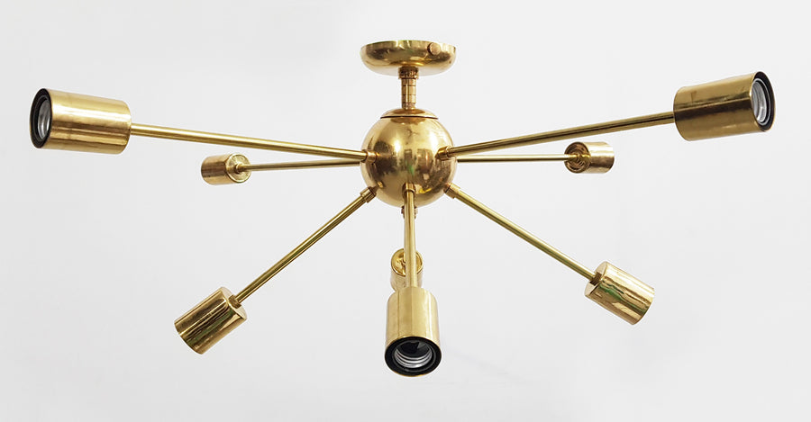 Rome Nova - Flush Mount Mid-century Chandelier - 8 Lights - 32106