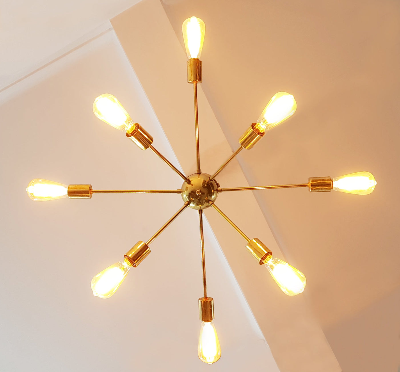 Rome Nova - Flush Mount Mid-century Chandelier - 8 Lights - 32106