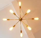 Rome Nova - Flush Mount Mid-century Chandelier - 8 Lights - 32106