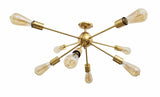 Rome Nova - Flush Mount Mid-century Chandelier - 8 Lights - 32106