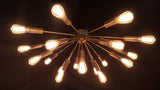 Lisbon Nova - Flush Mount Mid-century Chandelier - 18 Lights - 32120