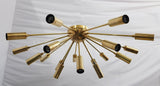 Lisbon Nova - Flush Mount Mid-century Chandelier - 18 Lights - 32120