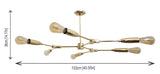 Kyoto Linea - Chandelier - 6 Lights - 32126