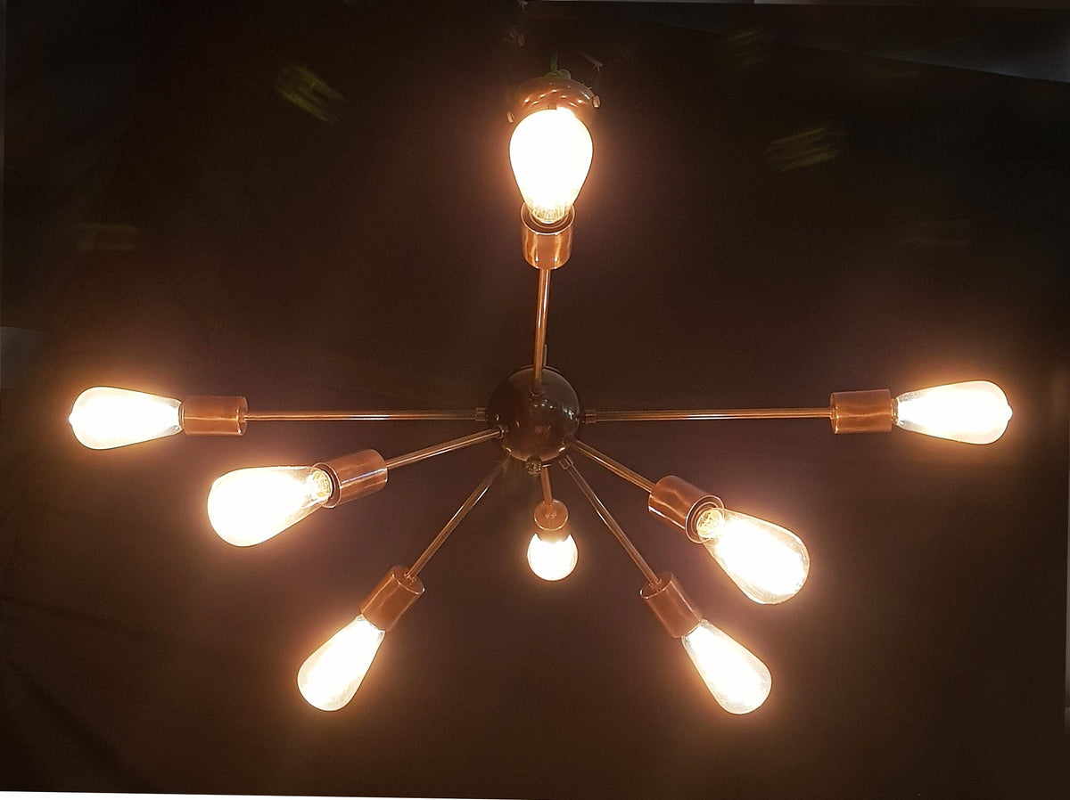 Stockholm Nova - Brass Chandelier - 8 Lights - 32129