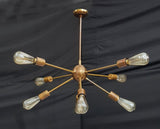 Stockholm Nova - Brass Chandelier - 8 Lights - 32129
