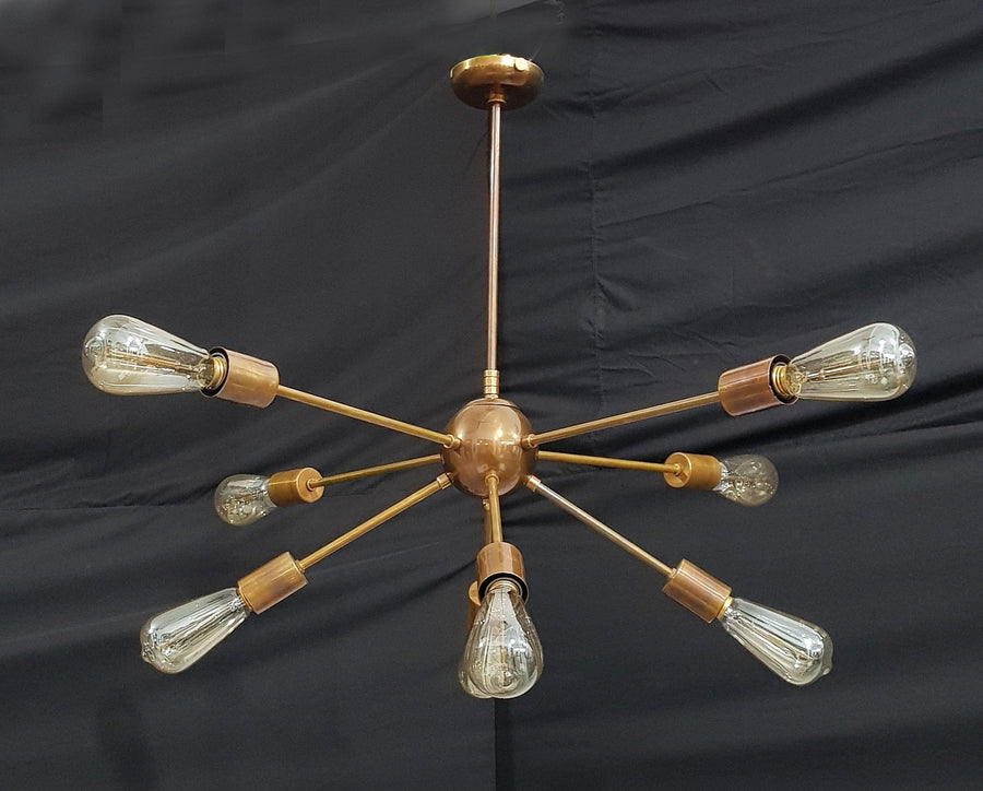 Stockholm Nova - Brass Chandelier - 8 Lights - 32129