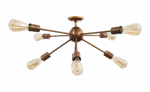 Prague Nova - Flush Mount Pendant Chandelier - 8 Lights - 32130