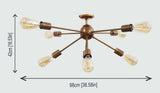 Prague Nova - Flush Mount Pendant Chandelier - 8 Lights - 32130