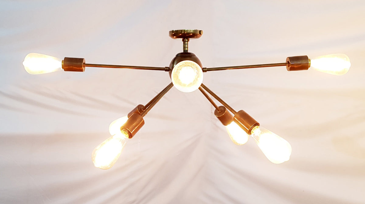 Prague Nova - Flush Mount Pendant Chandelier - 8 Lights - 32130