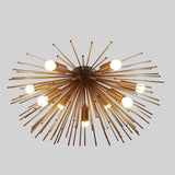 Milan Urchin - Flush Mount Mid-century Chandelier - 9 Lights - 32134