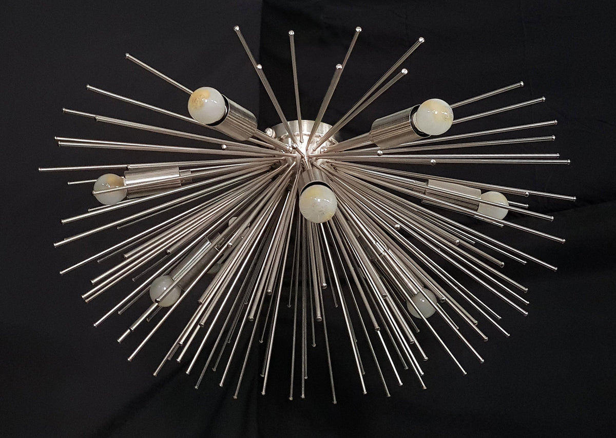 Milan Urchin - Flush Mount Mid-century Chandelier - 9 Lights - 32134