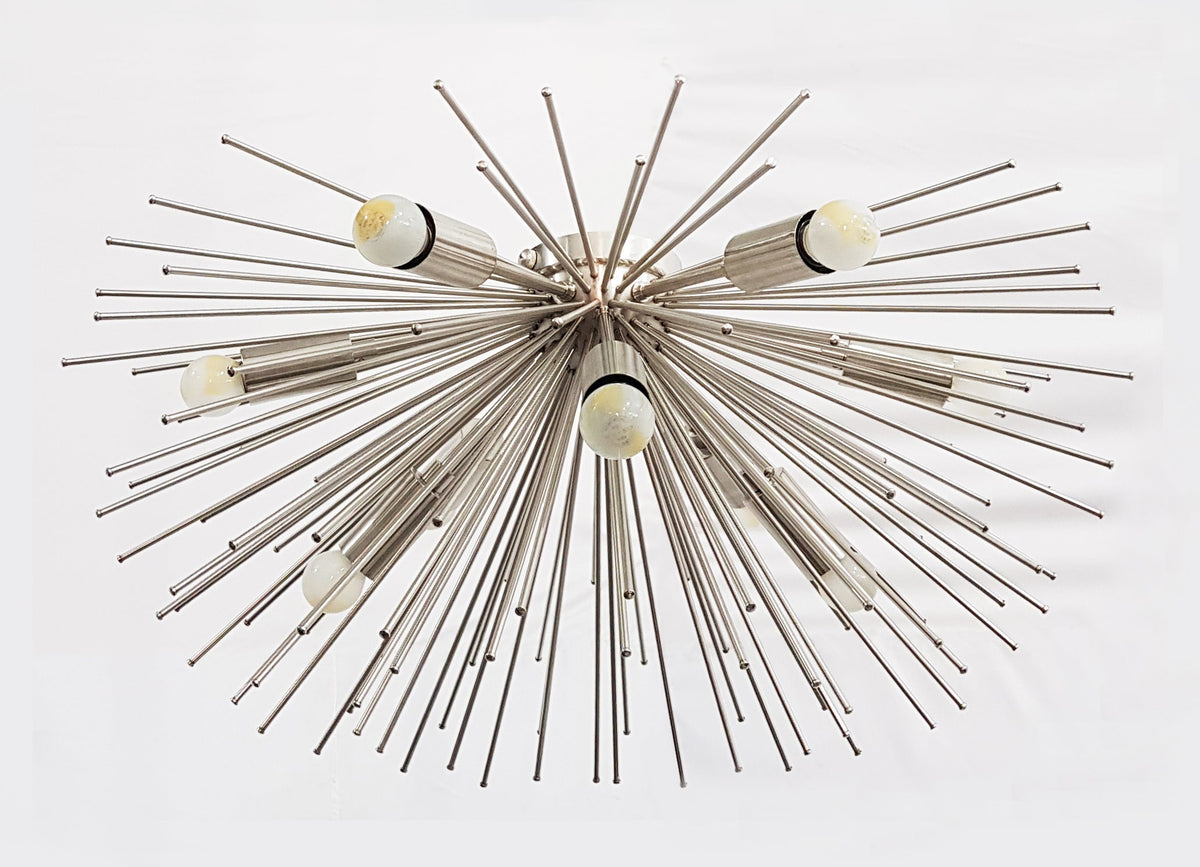 Milan Urchin - Flush Mount Mid-century Chandelier - 9 Lights - 32134