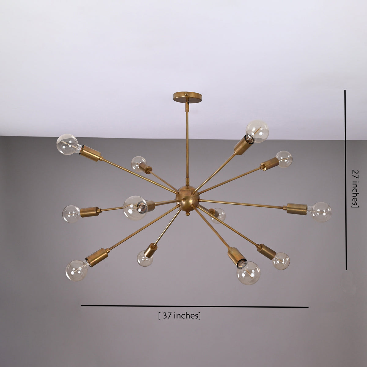 Cairo Nova Mid-century Chandelier - 12 Lights - 32143