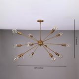 Cairo Nova Mid-century Chandelier - 12 Lights - 32143