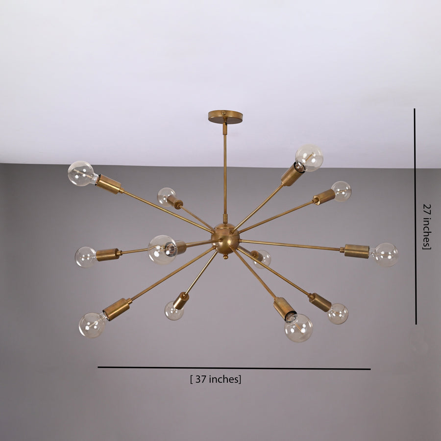 Cairo Nova Mid-century Chandelier - 12 Lights - 32143
