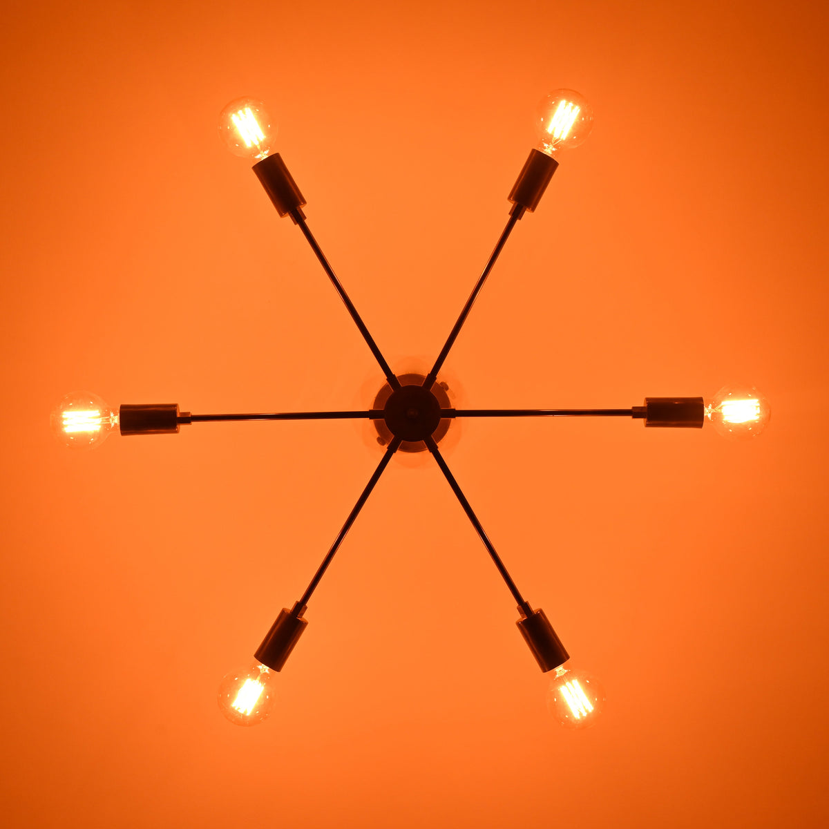 Kyoto Vector Mid-century Chandelier - 6 Lights - 32145