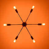 Kyoto Vector Mid-century Chandelier - 6 Lights - 32145