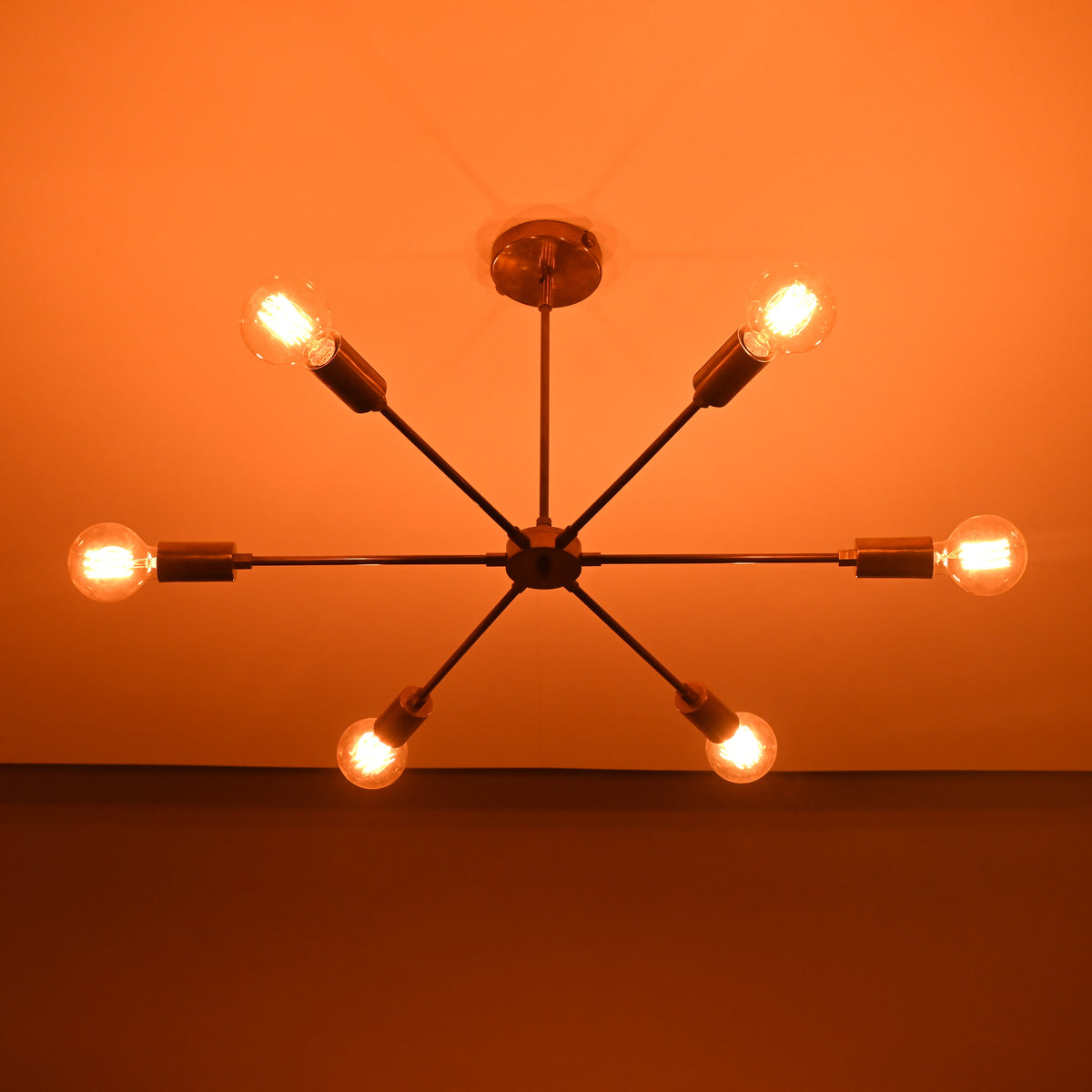 Kyoto Vector Mid-century Chandelier - 6 Lights - 32145