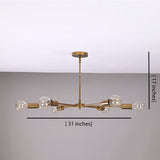 Kyoto Vector Mid-century Chandelier - 6 Lights - 32145