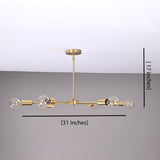 Vienna Vector - Brass Chandelier - 6 Lights - 32148