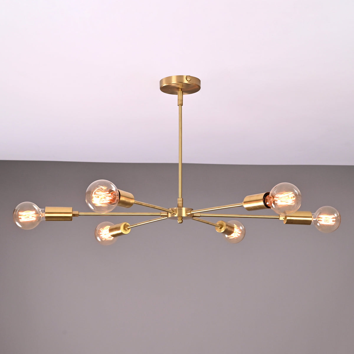 Vienna Vector - Brass Chandelier - 6 Lights - 32148