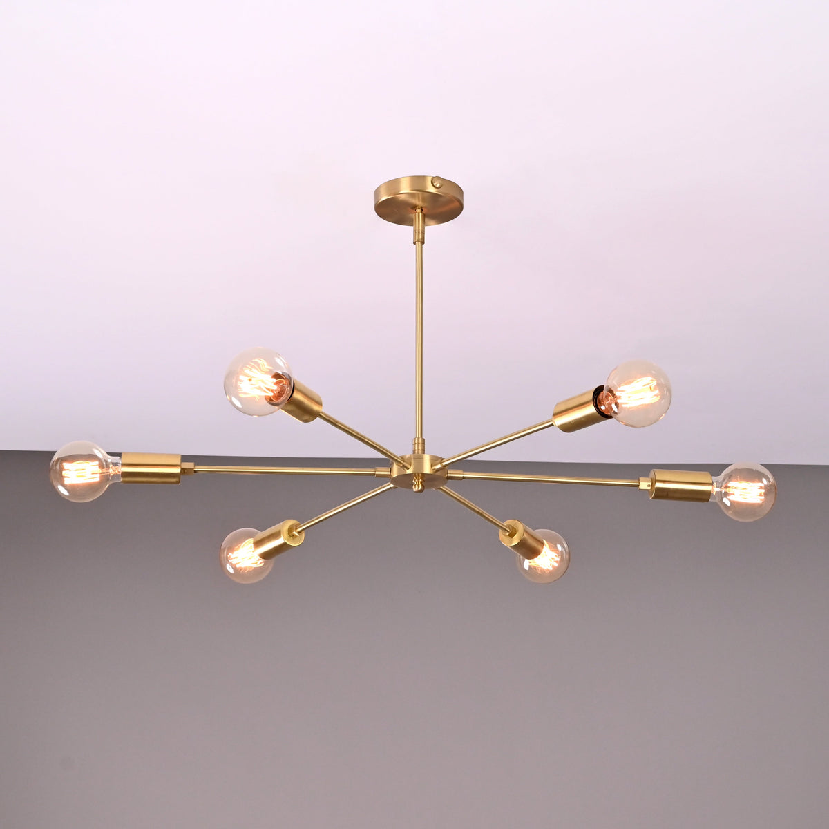 Vienna Vector - Brass Chandelier - 6 Lights - 32148