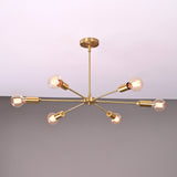 Vienna Vector - Brass Chandelier - 6 Lights - 32148