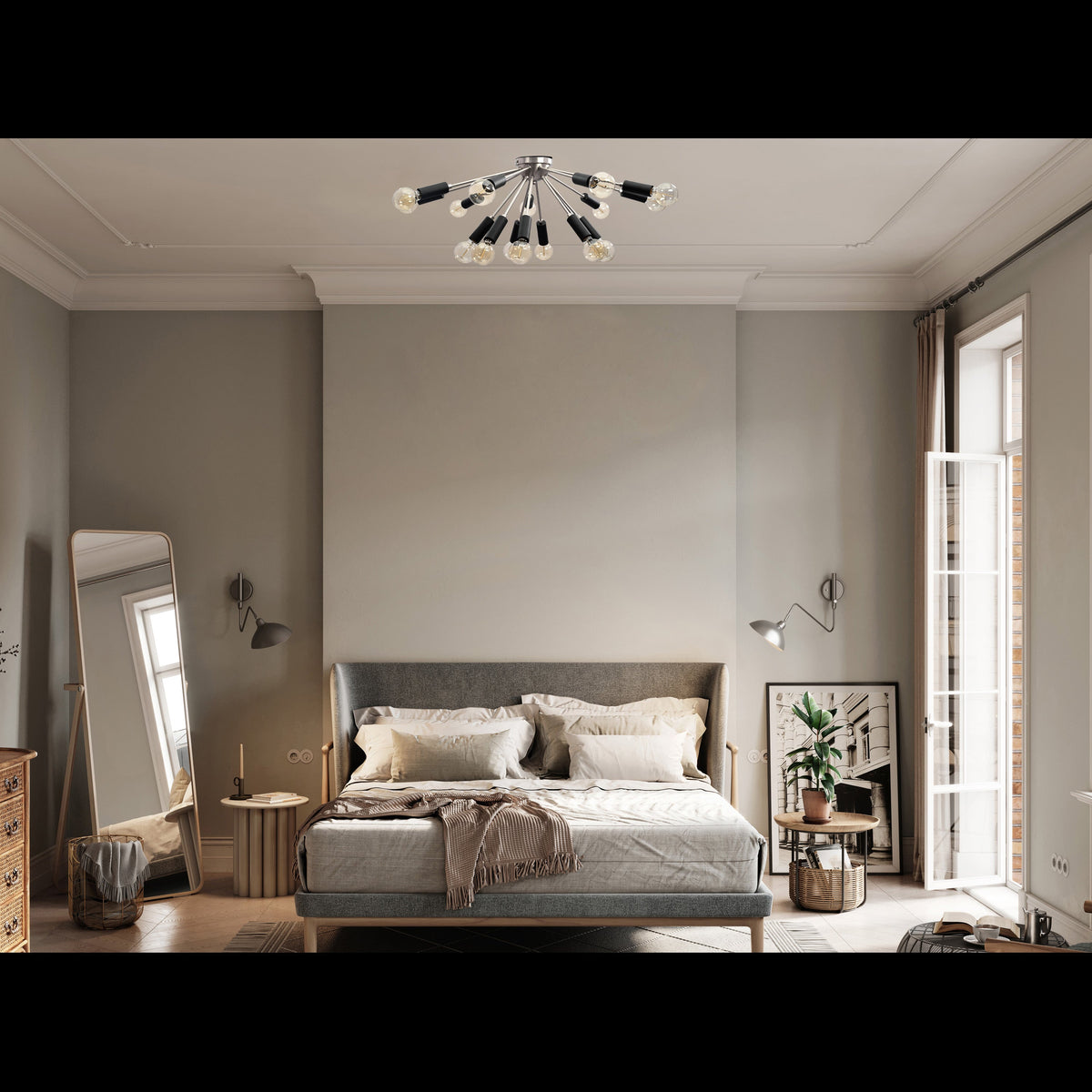 Oslo Nova - Flush Mount Chandelier - 16 Lights - 32157