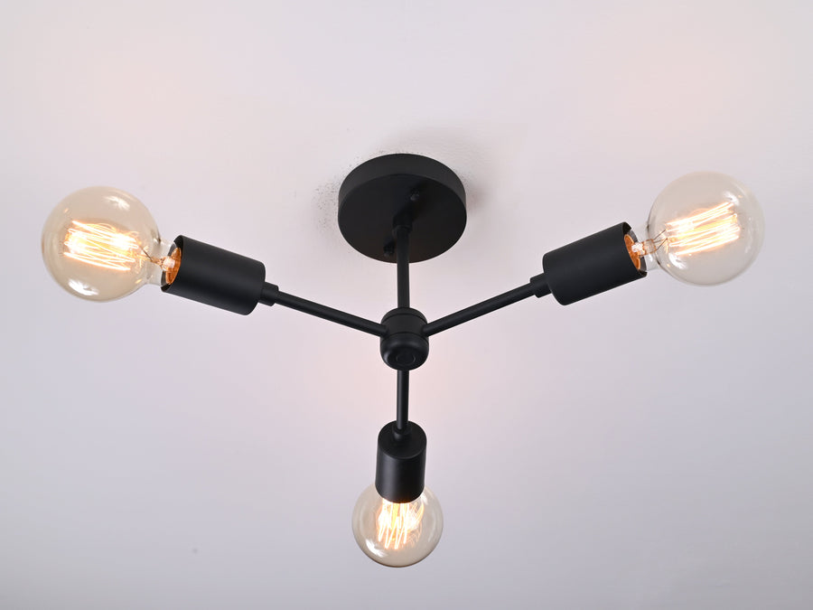 Barcelona Beacon Mid-century Chandelier - 3 Lights - 32206