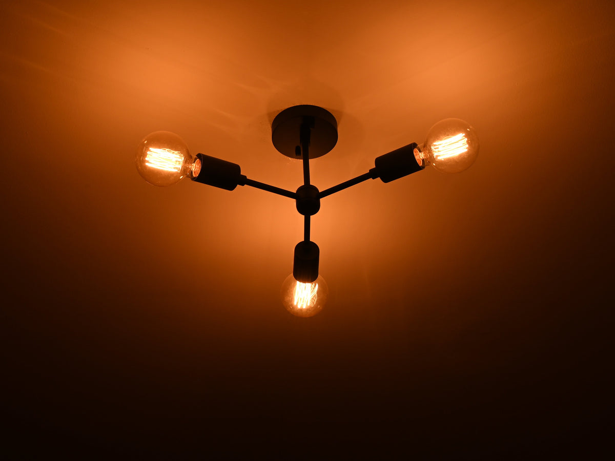 Barcelona Beacon Mid-century Chandelier - 3 Lights - 32206