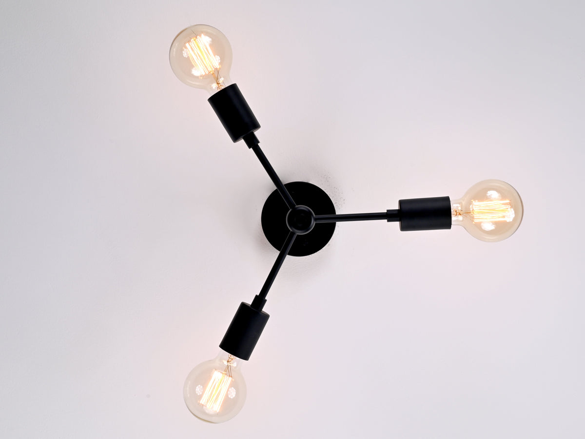 Barcelona Beacon Mid-century Chandelier - 3 Lights - 32206