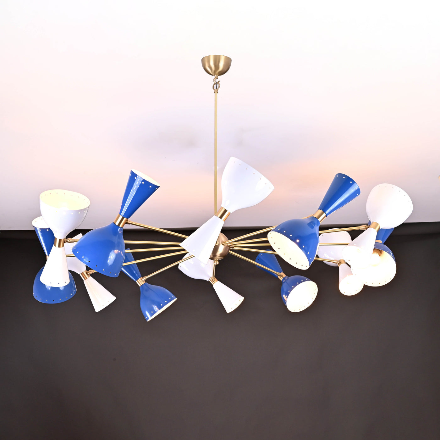 Monaco Pivot - Diabolo Mid-century Chandelier - 24 Lights - 32230