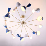 Monaco Pivot - Diabolo Mid-century Chandelier - 24 Lights - 32230