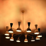 Monaco Pivot - Diabolo Mid-century Chandelier - 24 Lights - 32230