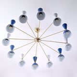 Monaco Pivot - Diabolo Mid-century Chandelier - 24 Lights - 32230