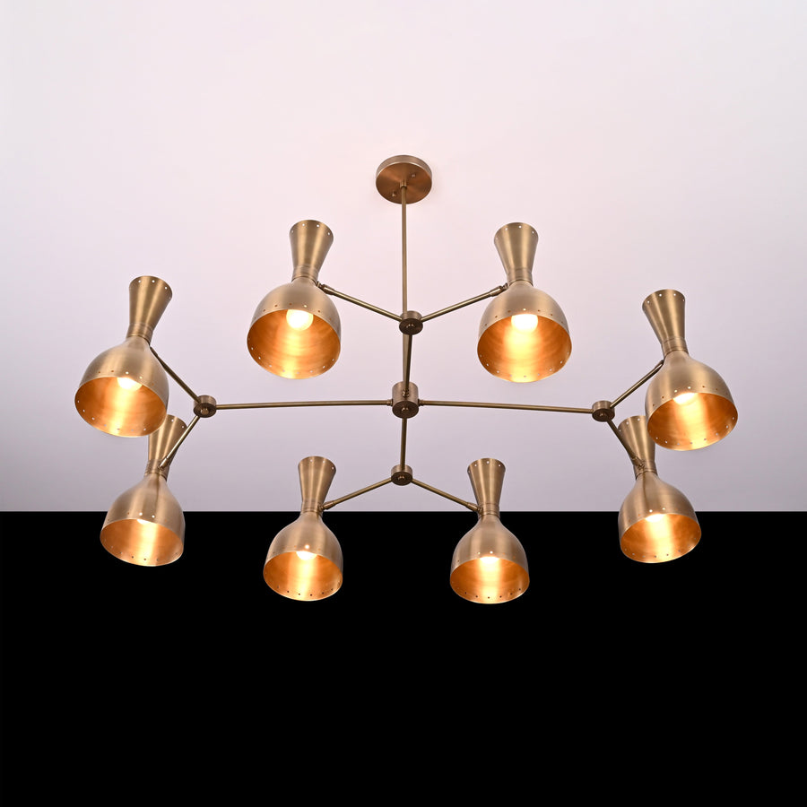 Barcelona Pivot - Diabolo Ceiling Chandelier - 16 Lights - 32236