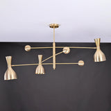 Lisbon Pivot - Diabolo Brass Chandelier - 6 Lights - 32237